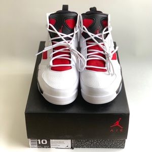 Air Jordan ‘91 Flight Club Wht/Blk Gym Red Sz 10